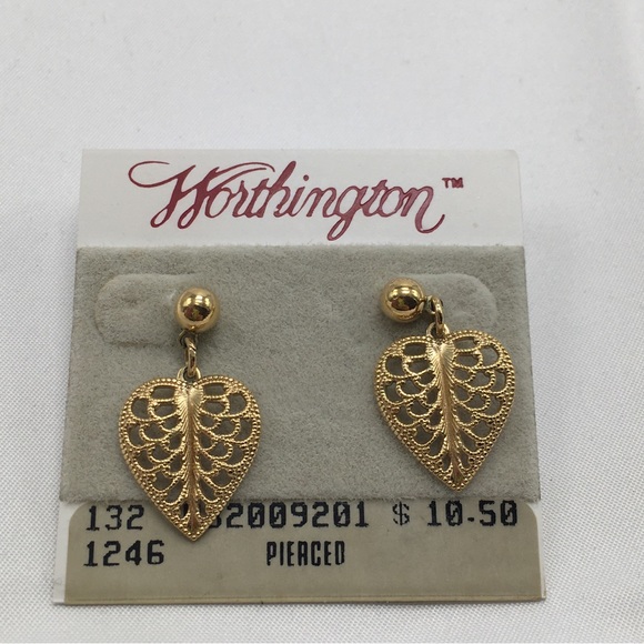 5 Pairs Vintage Earrings, Assorted Styles, Studs, New On Cards - Picture 8 of 12